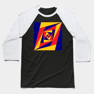 red blue and yellow  triangles Baseball T-Shirt